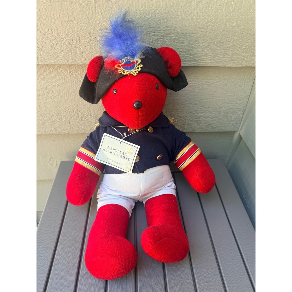 North American Bear Co VIB Napoleon Bearnaparte 1984 Vintage Plush Retired Red